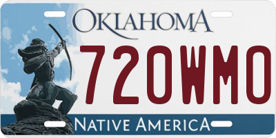 OK license plate 720WMO