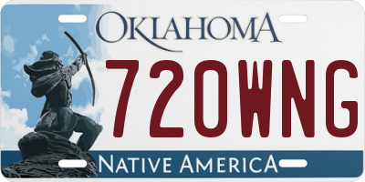 OK license plate 720WNG