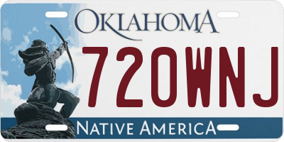 OK license plate 720WNJ