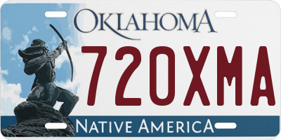 OK license plate 720XMA