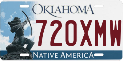 OK license plate 720XMW