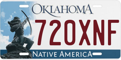 OK license plate 720XNF