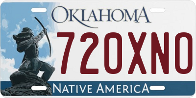 OK license plate 720XNO