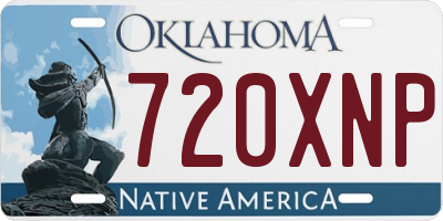 OK license plate 720XNP