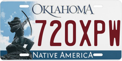 OK license plate 720XPW