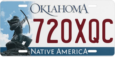 OK license plate 720XQC