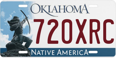 OK license plate 720XRC