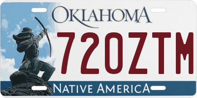 OK license plate 720ZTM