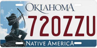 OK license plate 720ZZU