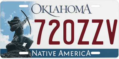 OK license plate 720ZZV