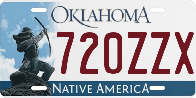 OK license plate 720ZZX