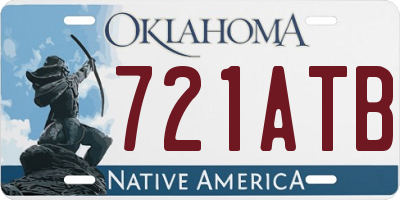 OK license plate 721ATB