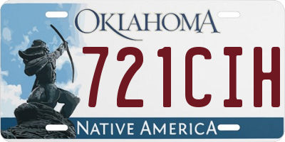 OK license plate 721CIH