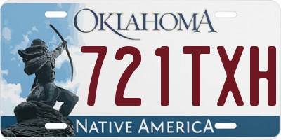 OK license plate 721TXH