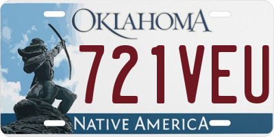 OK license plate 721VEU