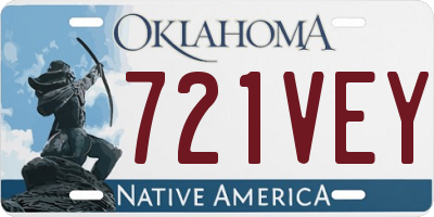 OK license plate 721VEY