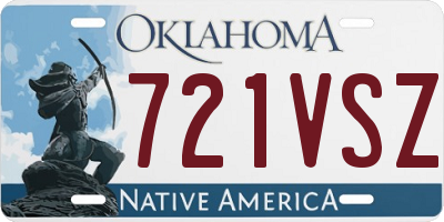 OK license plate 721VSZ