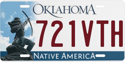 OK license plate 721VTH