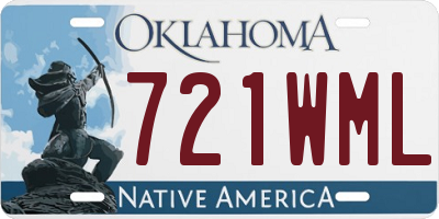 OK license plate 721WML