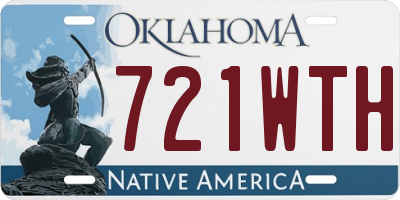 OK license plate 721WTH