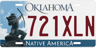 OK license plate 721XLN