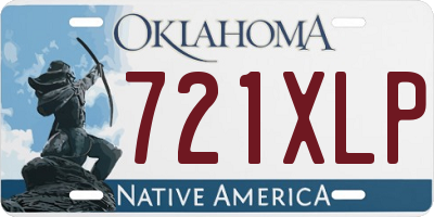 OK license plate 721XLP