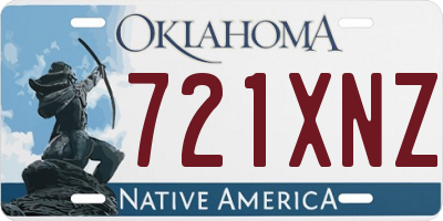 OK license plate 721XNZ