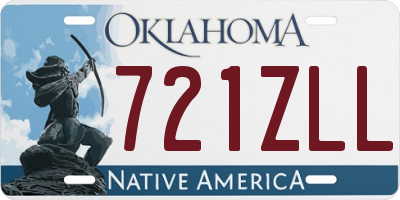 OK license plate 721ZLL