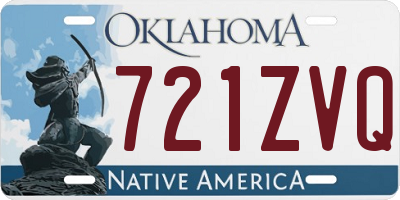 OK license plate 721ZVQ