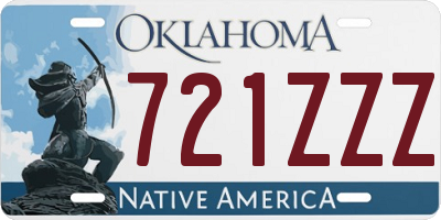 OK license plate 721ZZZ
