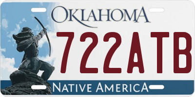 OK license plate 722ATB