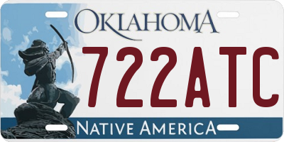 OK license plate 722ATC