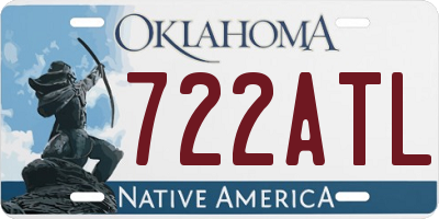 OK license plate 722ATL