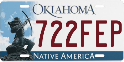OK license plate 722FEP