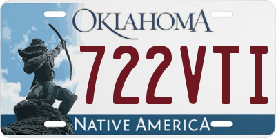 OK license plate 722VTI