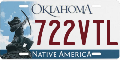 OK license plate 722VTL