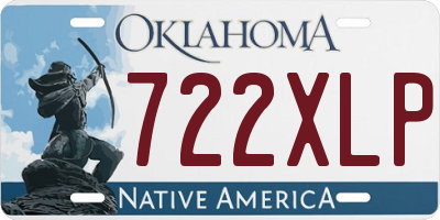 OK license plate 722XLP