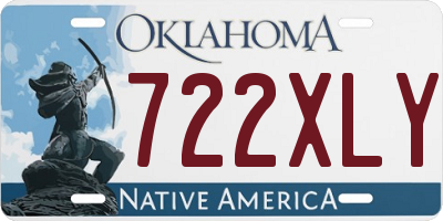 OK license plate 722XLY