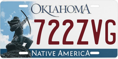 OK license plate 722ZVG