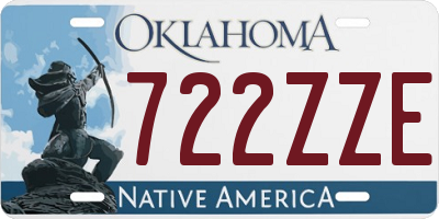 OK license plate 722ZZE