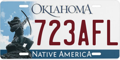 OK license plate 723AFL