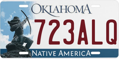 OK license plate 723ALQ