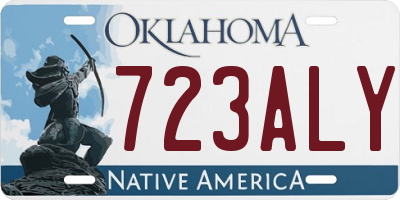 OK license plate 723ALY