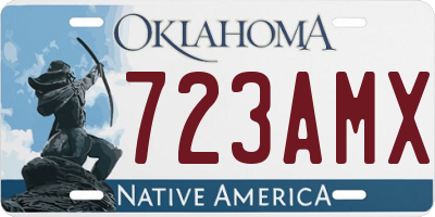 OK license plate 723AMX