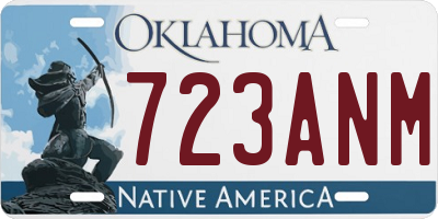 OK license plate 723ANM