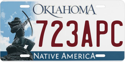 OK license plate 723APC