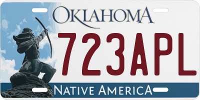 OK license plate 723APL