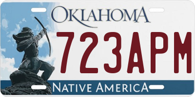 OK license plate 723APM