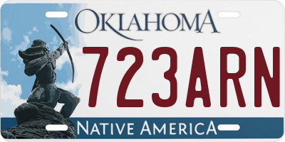 OK license plate 723ARN