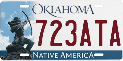 OK license plate 723ATA
